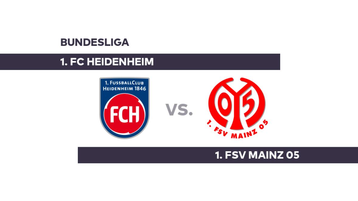 1. FC Heidenheim – 1. FSV Mainz 05: Mainz muss punkten -…