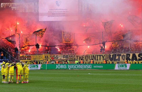 VfL Bochum – BVB: Trotz BVB-Pyro – Sicherheitskonzept ging auf – massiv Pyro sichergestellt