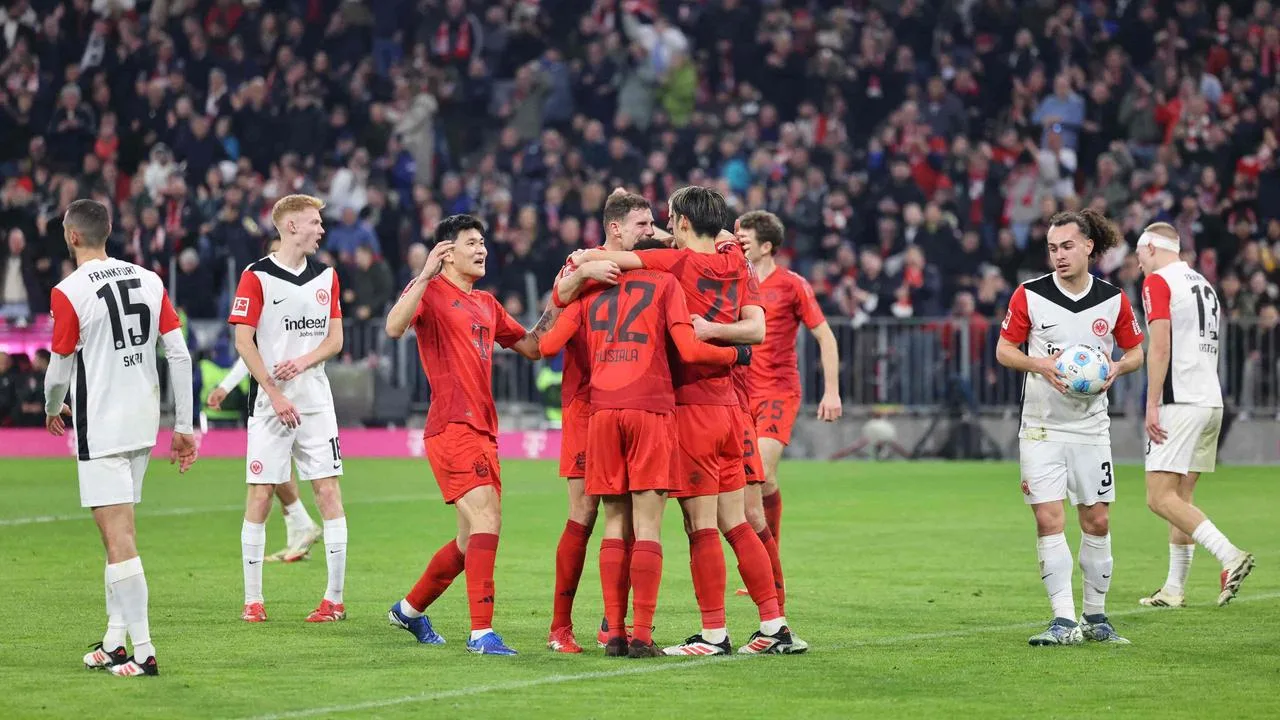Acht Punkte vor Leverkusen: Frankfurt harmlos – Bayern