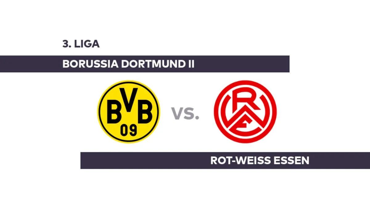 Borussia Dortmund II – Rot-Weiss Essen: Essen will weiter Boden gutmachen – 3. Liga