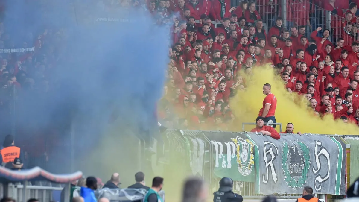 Demo von Eintracht-Fans heute in Hannover