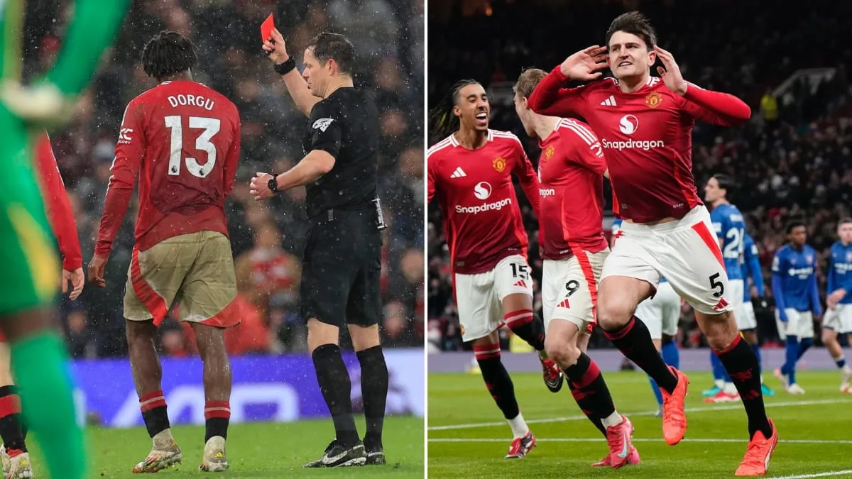 ManUnited beweist Charakter und schlägt Ipswich in Unterzahl