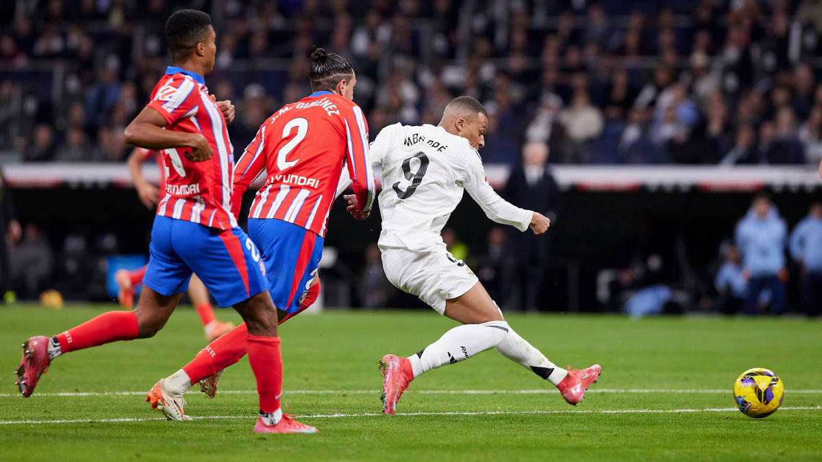 Mbappé und die Latte: Real kommt gegen Atletico nicht über