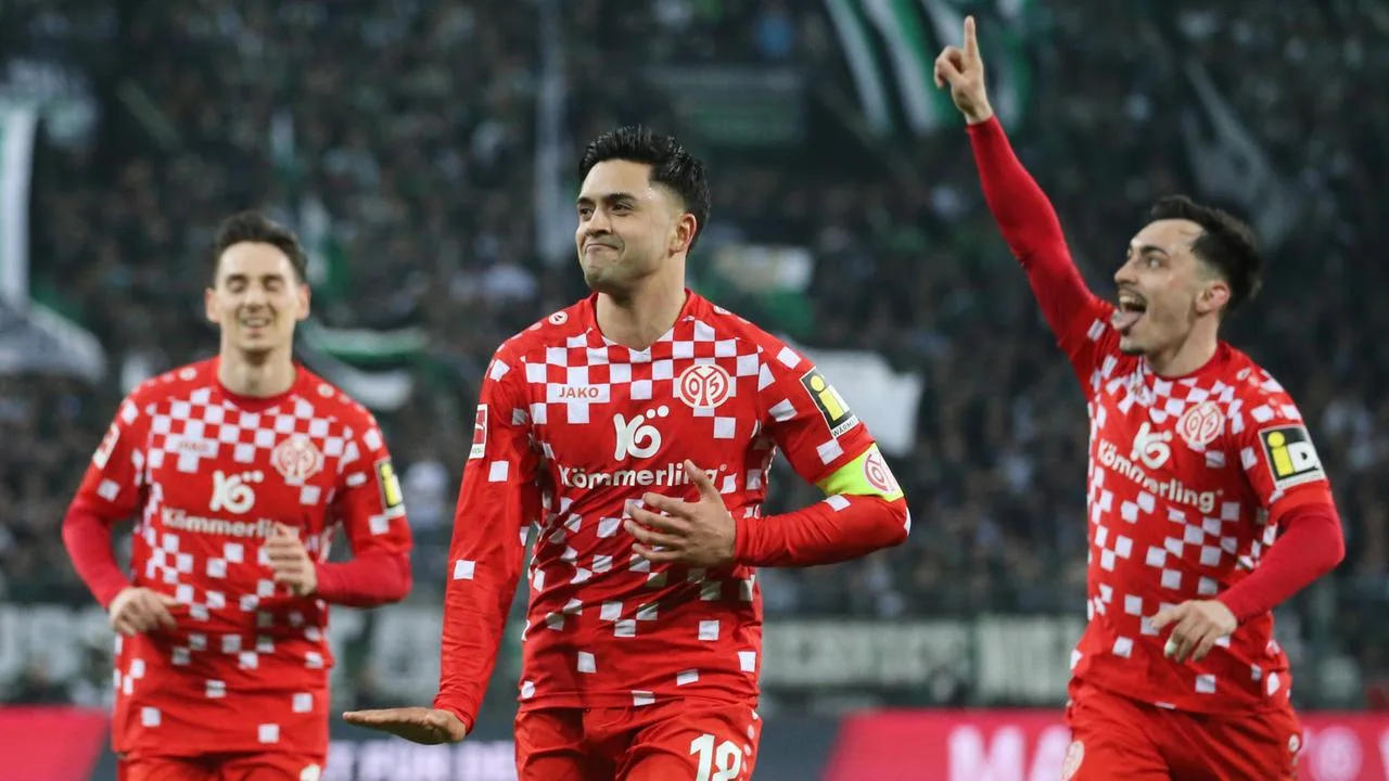 Bundesliga: 3:1 in Gladbach – Mainzer Party geht weiter