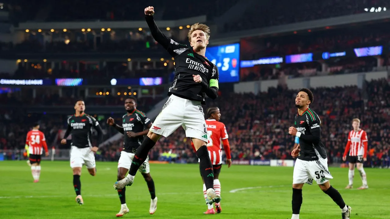 FC Arsenal rast über PSV Eindhoven Richtung Viertelfinale