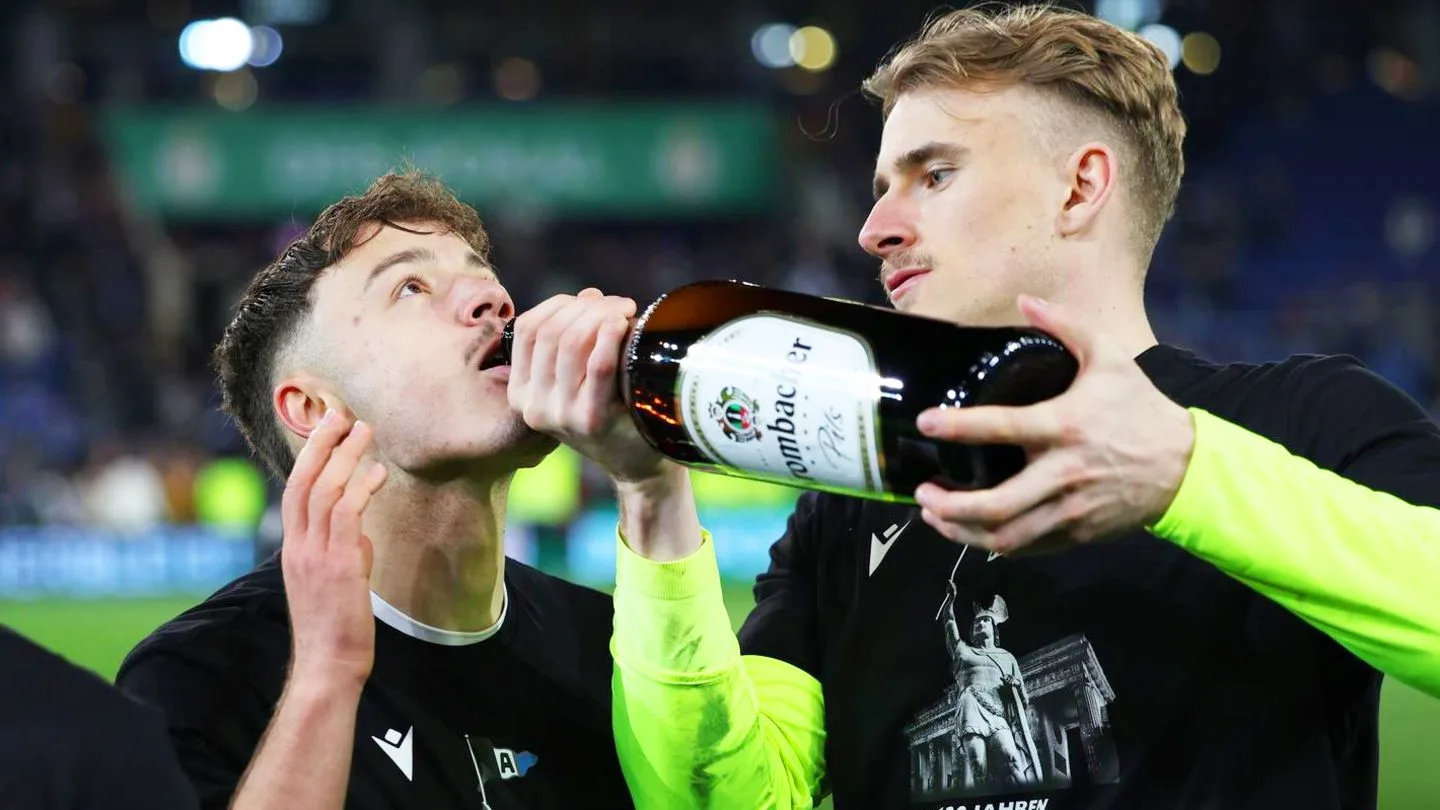 Pokal-Sensation gegen Bayer Leverkusen: So feiert