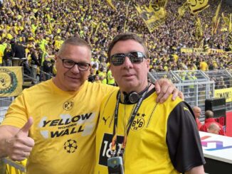 Lebenstraum eines Leonbergers: Blinder Fan im BVB-Stadion:
