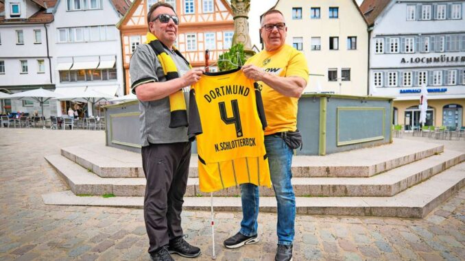 Erfüllung eines Lebenstraums: Blinder Fan aus Leonberg Erfüllung eines Lebenstraums: Blinder Fan aus Leonberg