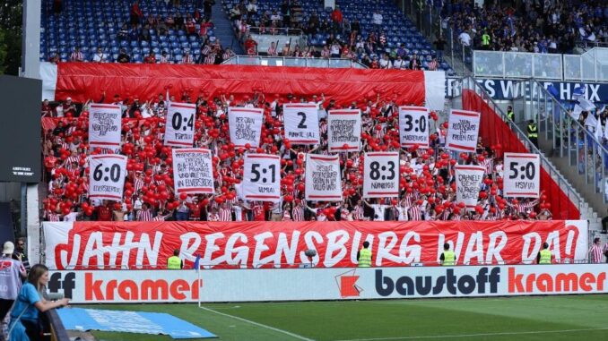 Jahn-Fans sorgen am letzten Spieltag in Darmstadt mit