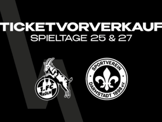 Verkaufsstart der Heimspiele gegen Köln und Darmstadt –