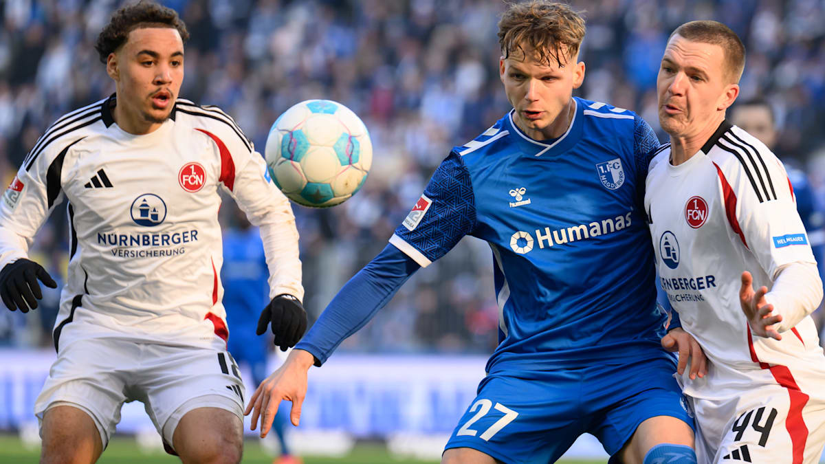 Zweite Liga: Nürnberg gewinnt wildes Spiel in Magdeburg,