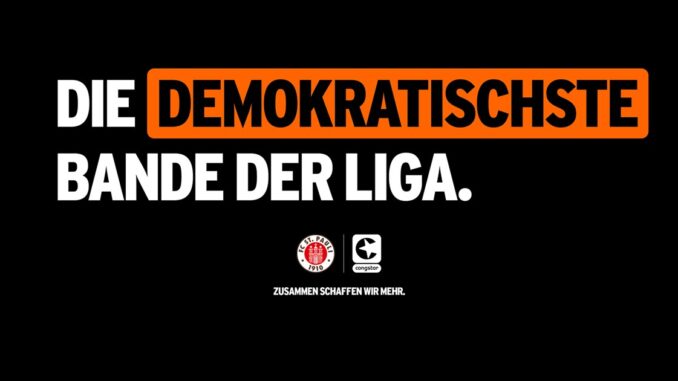 Deine Botschaft für Demokratie beim Heimspiel gegen Deine Botschaft für Demokratie beim Heimspiel gegen