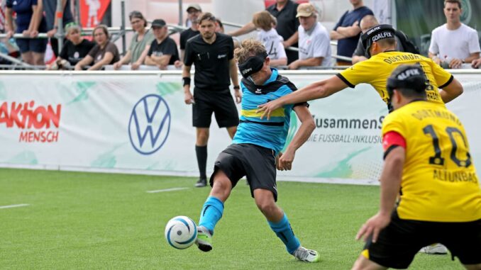 Saisonfinale der Blindenfußball-Bundesliga in Darmstadt Saisonfinale der Blindenfußball-Bundesliga in Darmstadt