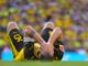 Süle verletzt sich an der Wade