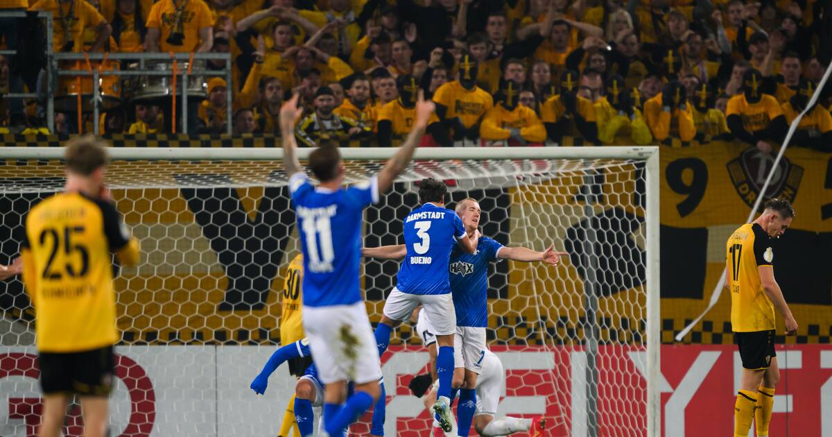Dynamo Dresden gegen Darmstadt 98 im DFB-Pokal