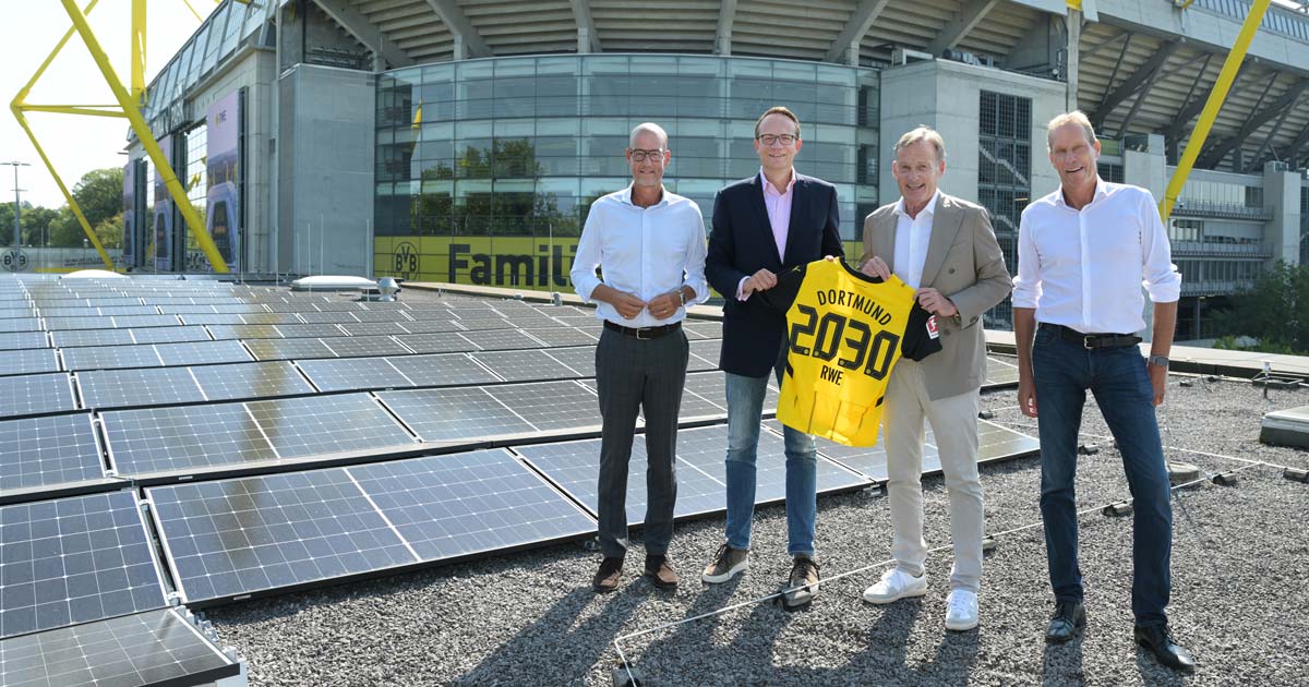 RWE und BVB errichten größte PV-Anlage auf einem