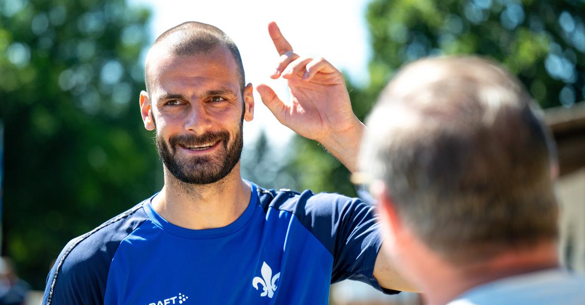 Darmstadt-Verteidiger Vukotic hat nicht gern den Ball am