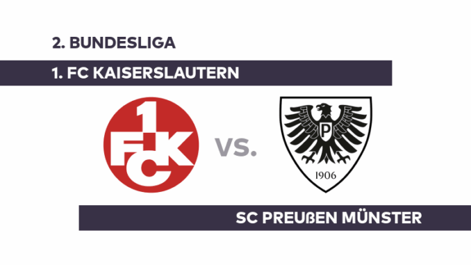 1. FC Kaiserslautern - SC Preußen Münster: Begegnung auf