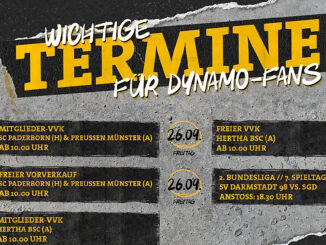 Kurze Woche vor dem Auswärtsspiel in Darmstadt - Dynamo