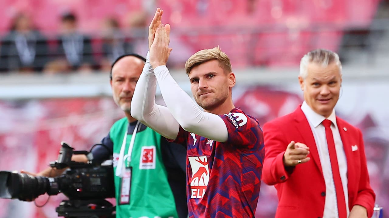 RB Leipzig gegen 1. FC Köln: Stadion feiert Timo Werner