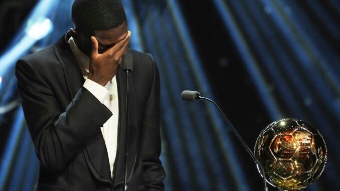 Ballon-d'Or; Ousmane Dembélé zeigt große Emotionen bei