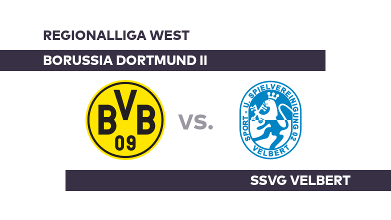 Borussia Dortmund II – SSVg Velbert: Wird Dortmund II die